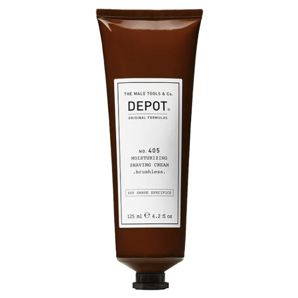 Nr. 405 MOISTURIZING SHAVING CREAM brushless. Drėkinamasis skutimosi kremas. Naudojamas be šepetėlio.