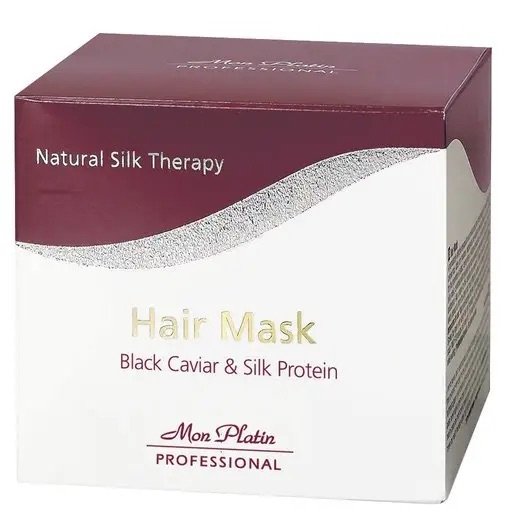 Mon Platin plaukų kaukė su juodaisiais ikrais ir šilko proteinais