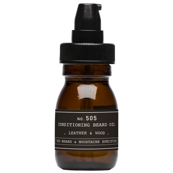 Nr. 505 CONDITIONING BEARD OIL LEATHER & WOOD kondicionuojamasis barzdos aliejus