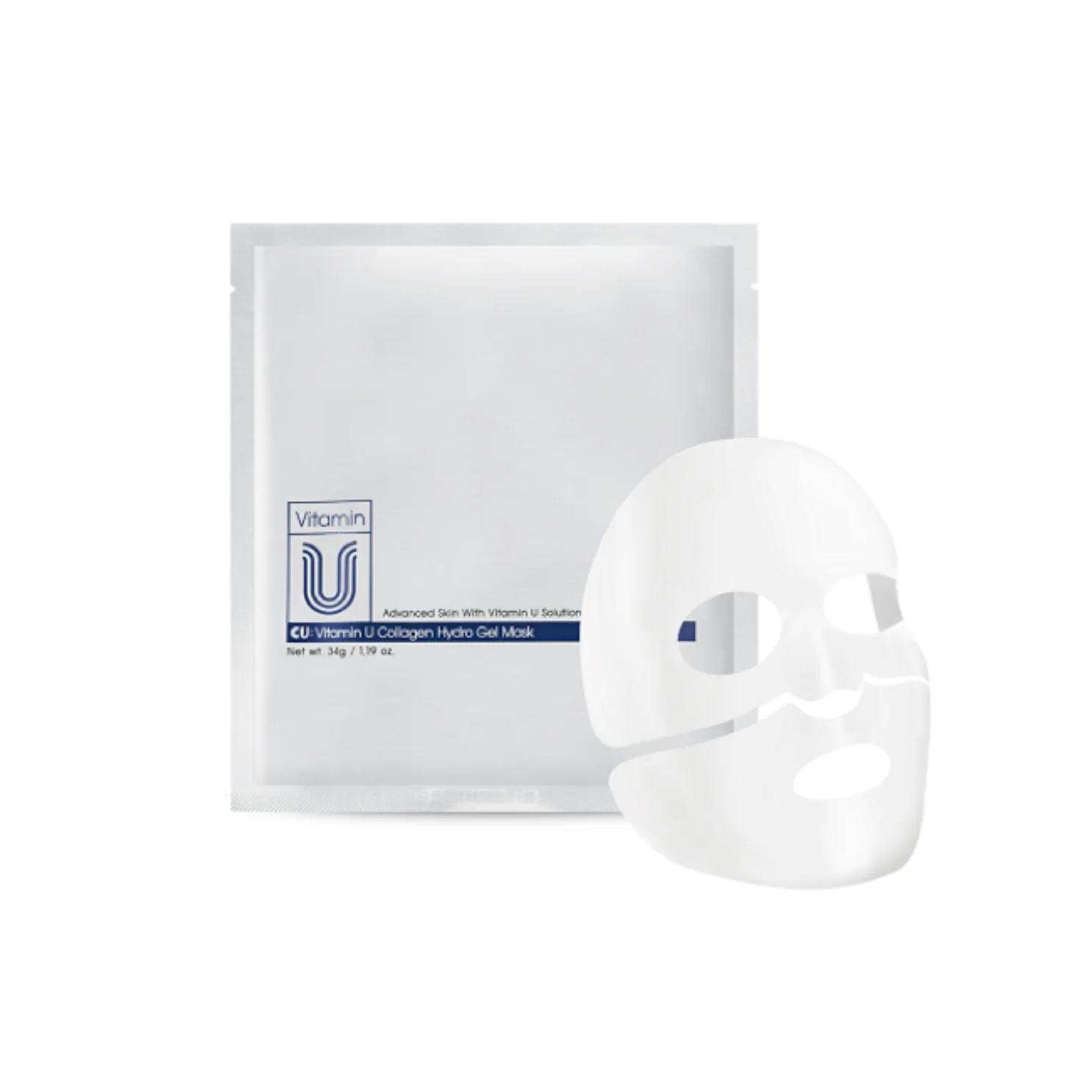 CUSKIN dvigubo poveikio hidrogelio kaukė odos stangrinimui ir švytėjimui