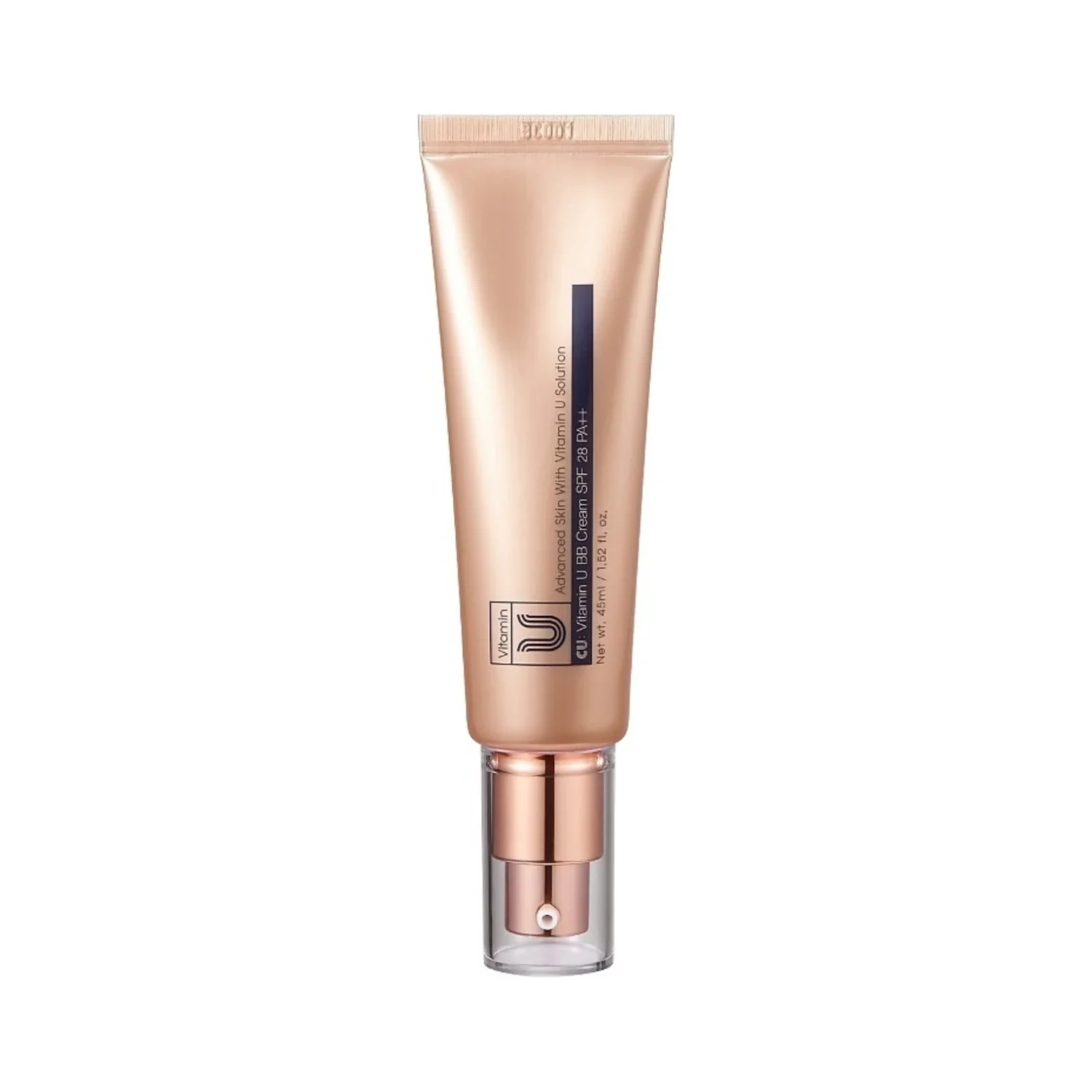 CUSKIN CU: Vitamin U BB Cream SPF28/PA++ koreginis kremas, 45ml