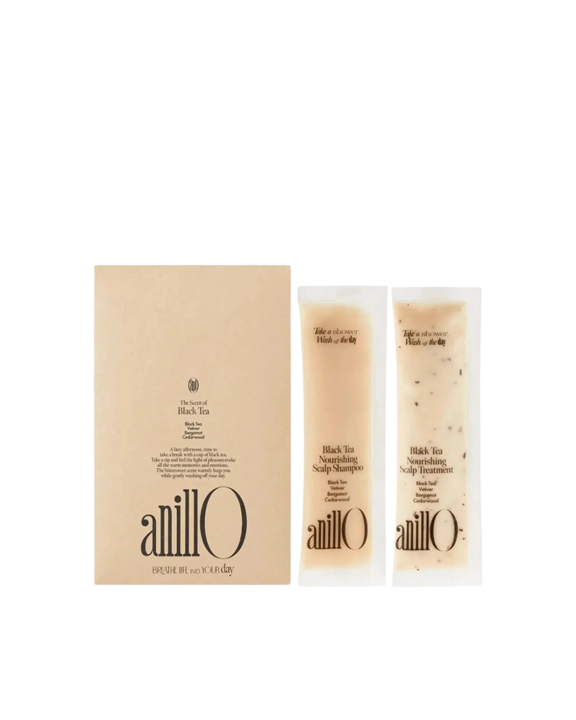 AnillO Black Tea Nourishing Kit – mėginukų rinkinys, 2 × 5 ml AnillO Black Tea Nourishing Kit – mėginukų rinkinys, 2 × 5 ml