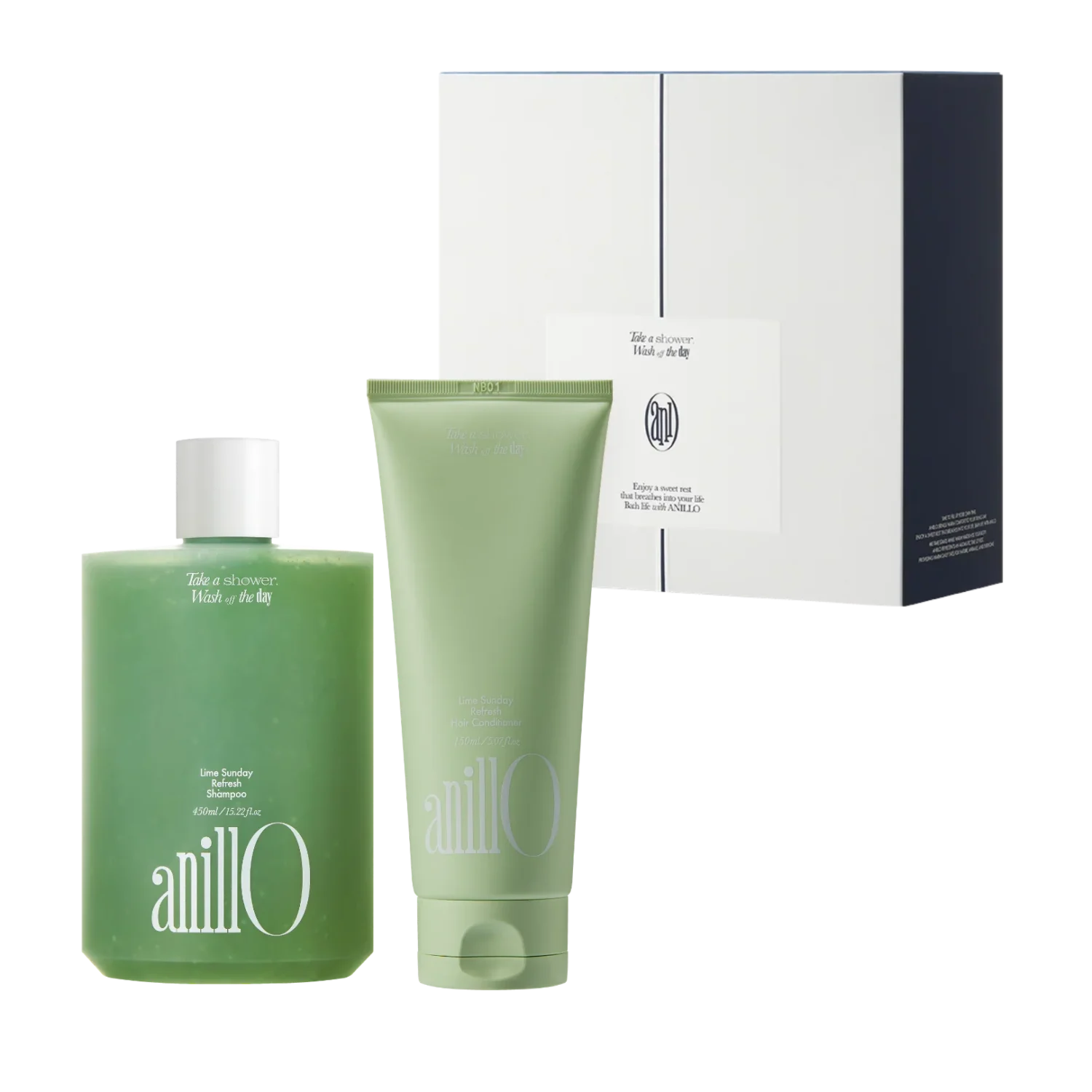 AnillO Lime Sunday Everyday Refresh Duo – šampūnas ir kondicionierius