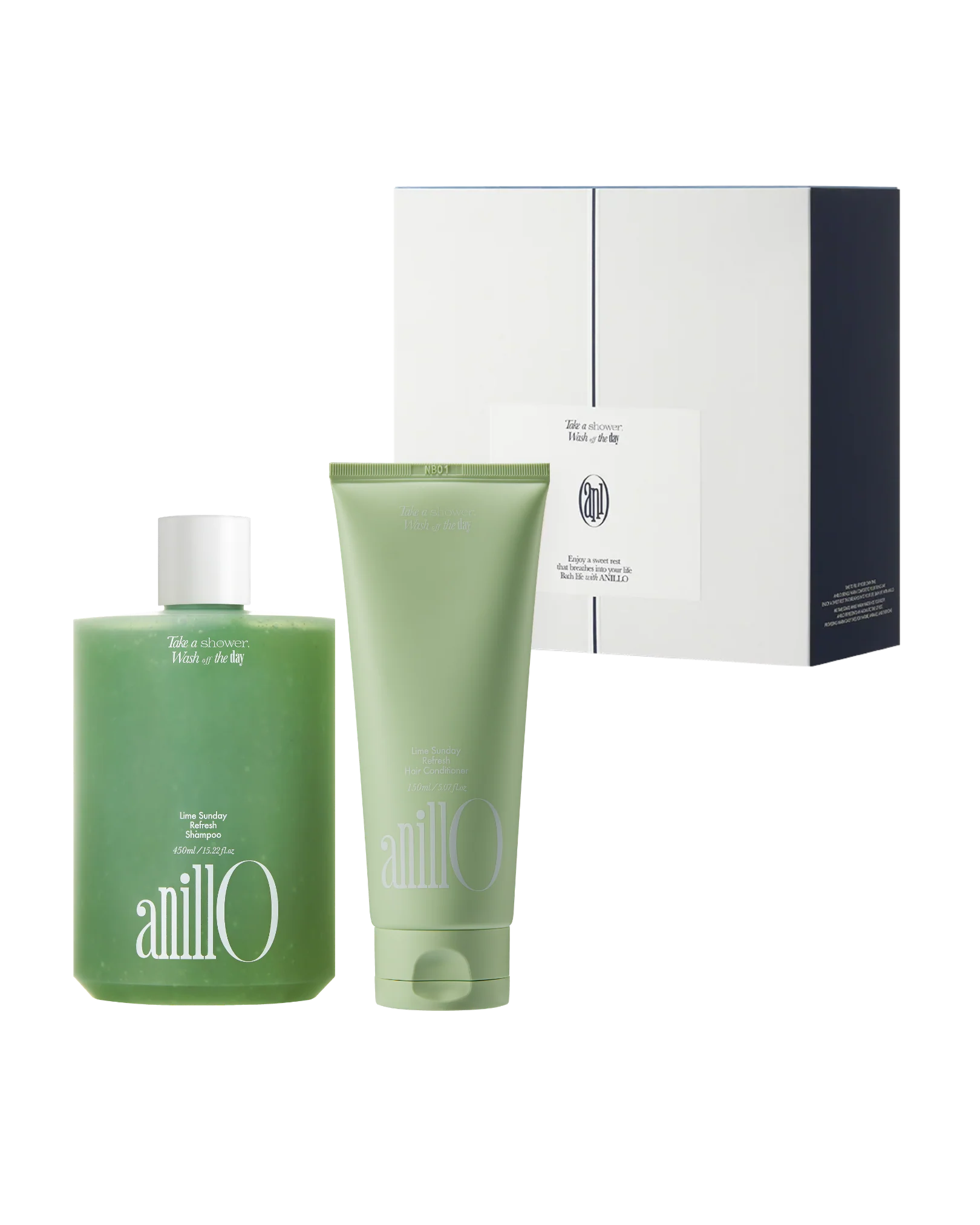 AnillO Lime Sunday Everyday Refresh Duo – šampūnas ir kondicionierius