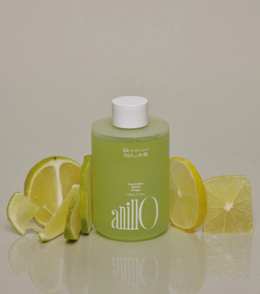 AnillO Lime Sunday Refresh Hair Vinegar – gaivinantis plaukų actas (skalavimo priemonė), 200ml