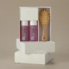 AnillO Rosy Night Repair Hair & Brush Set – plaukų priežiūros rinkinys su šepečiu