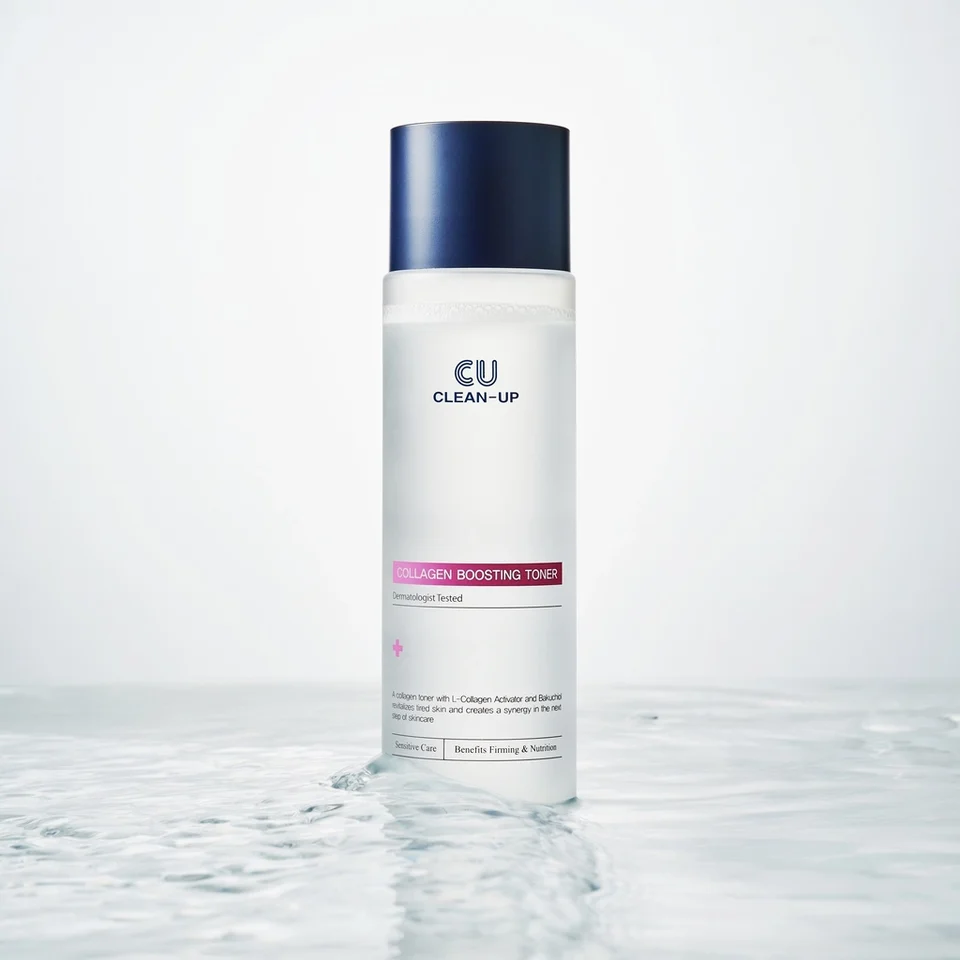 CUSKIN Clean-Up veido tonikas su kolagenu ir peptidais 200 ml