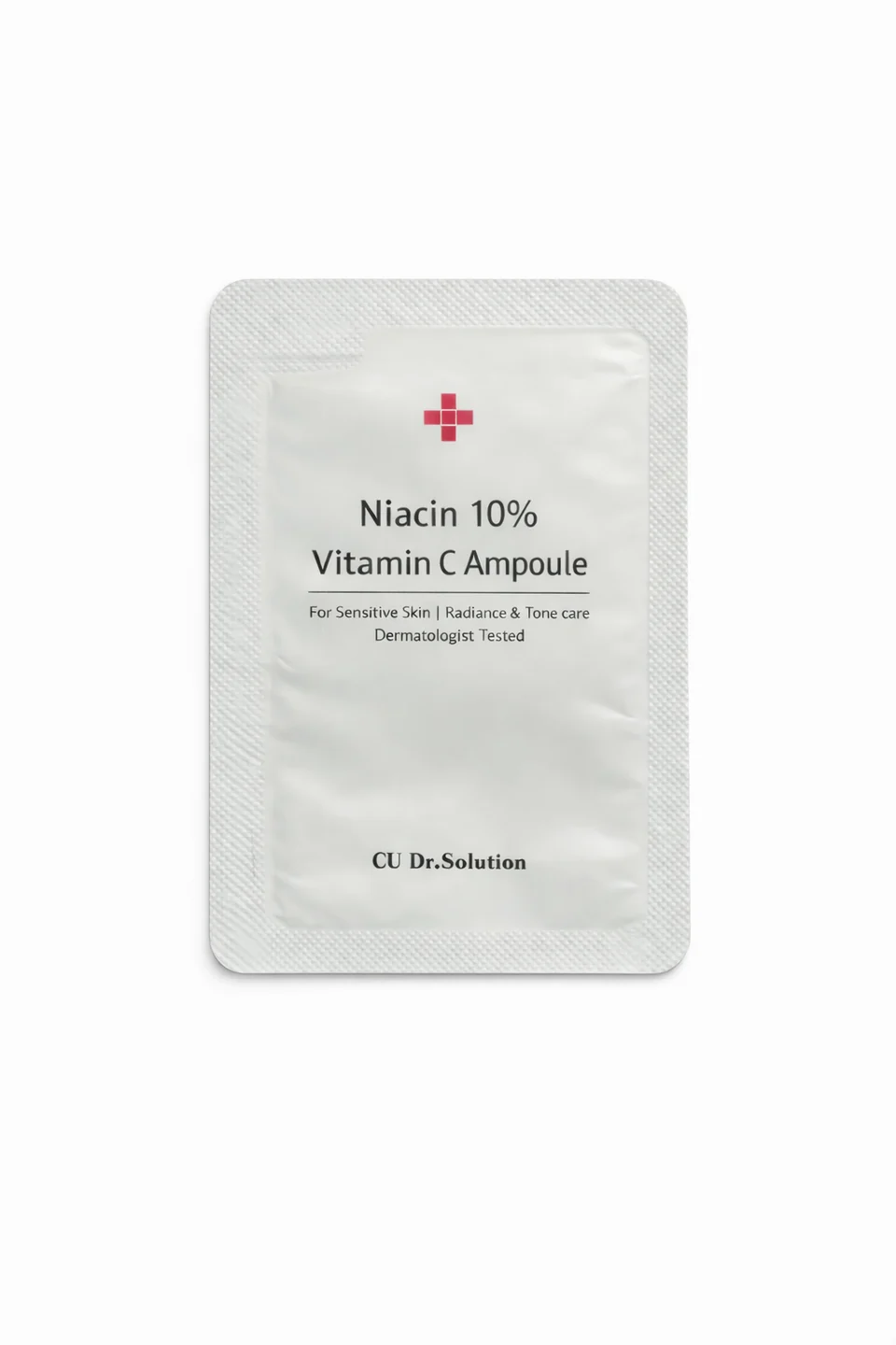 CUSKIN serumas su 10 % niacinamido, vitaminu C ir hialurono rūgštimi, mėginukas 2 ml