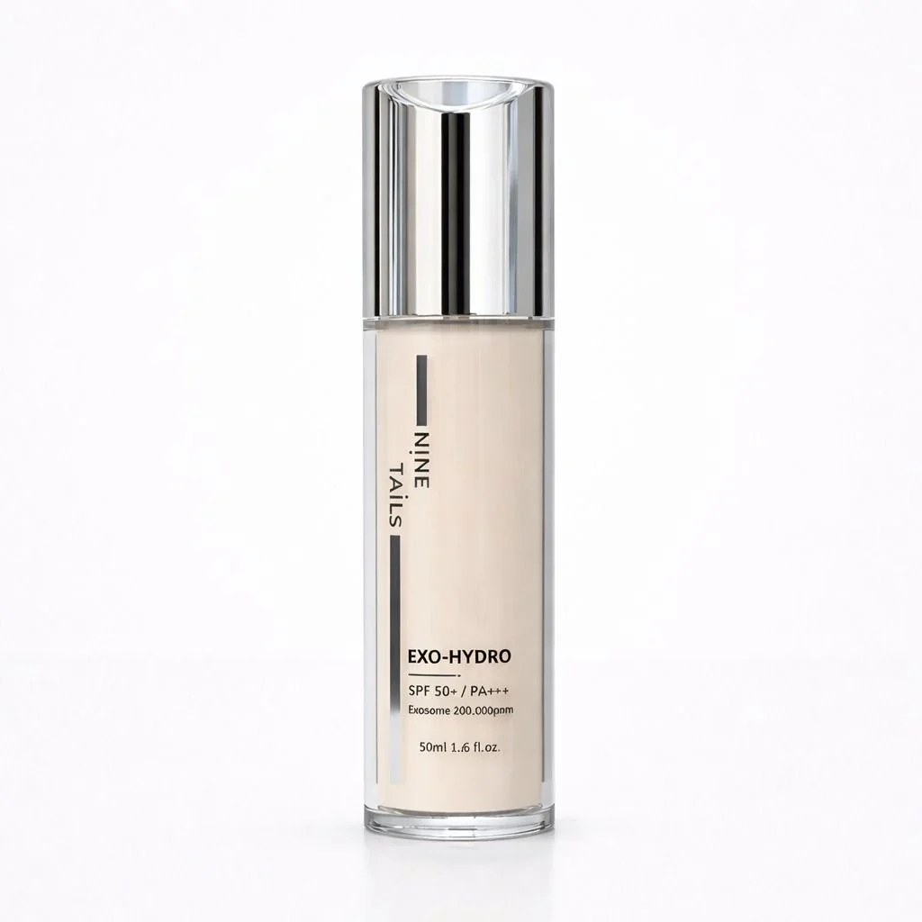 NINE TAILS egzosomų kremas su SPF50+ ir mėlynosios šviesos apsauga 5 NINE TAILS Exo-Hydro SPF50+ kremas su egzosomomis 50 ml